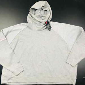 UNDER ARMOUR WOMANS BAGGY GREY HOODIE SWEATSHIRT
